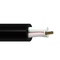 DEUX câble optique aérien unitaire 6/8/12/24 noyaux mini ADSS de fibre du mode GYFFY de FRP