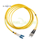 LC/UPC- corde de correction optique DUPLEX de fibre du SM G.652D de FC/UPC 3.0mm*2