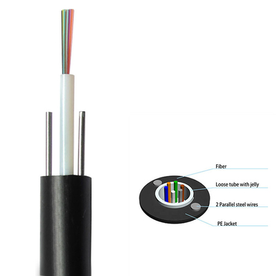 Noyau non blindé du câble optique 1-24 de fibre de baisse de GYXY Unitube FTTH