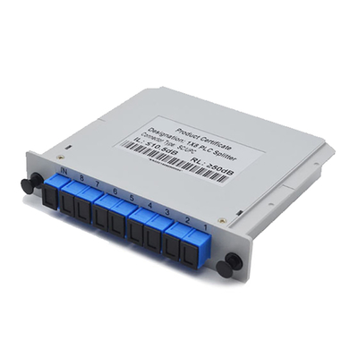 Boîte de Mini Plug Fiber Optic Splitter de diviseur de PLC de cassette de Sc UPC de 1:8