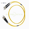 Corde de correction jaune unitaire de fibre des pullovers 3m de fibre de mode de FC UPC pour LAN CATV